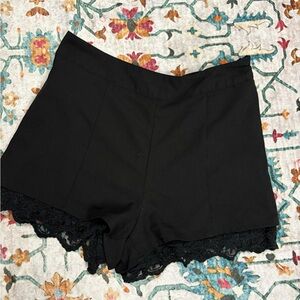 Forever 21 Black Lace Shorts